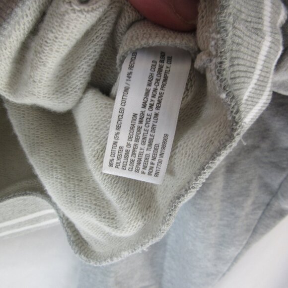 Joy Lab Heather Gray Sweatshirt 3/4 Zip Cropped French Terry Size XXL NWT - Picture 9 of 11